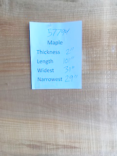 Maple Slab 57794 center